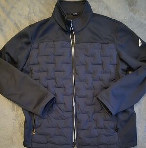 Men's Navy Blue Nautica Zip Up Jacket XXL